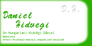daniel hidvegi business card